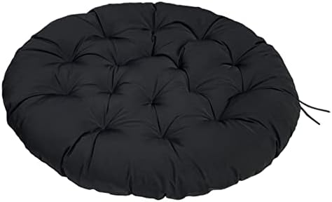Lifup Water Resistant Papasan Chair Cushion Black Round 43"