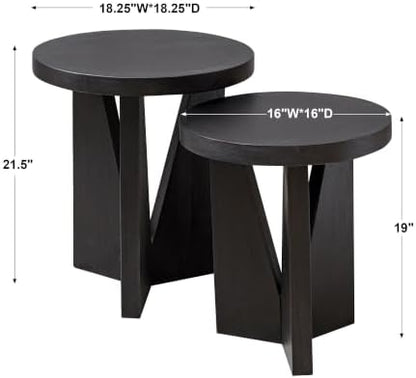 Uttermost Nadette 21.5 Inch Nesting Tables (Set of 2) 25467