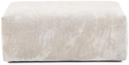 JACH 39.37" Oversized Ottoman Seater for Living Room, Deep Seat Extra Sofa Seater, Minimalist Chaise Ottoman, Modern Corduroy Ottomans for Living Room, Apartment, Beige ﻿