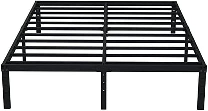 EMODA 14 Inch King Bed Frame Heavy Duty Metal Platform with Steel Slats
