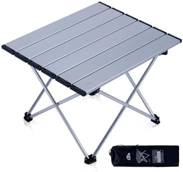 Ultralight Compact Camping Folding Table (Silver - S)