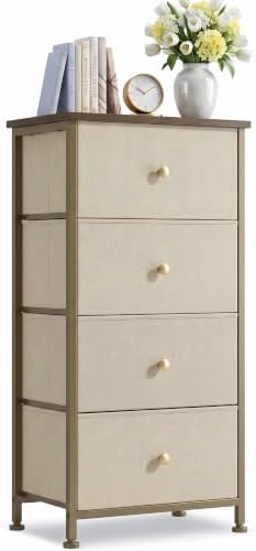 4 Drawer Dresser for Bedroom, Fabric Storage Drawer Unit