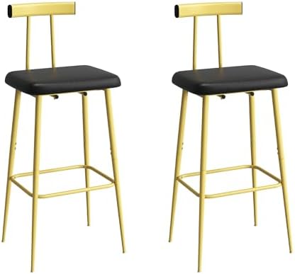 Kitchen Bar Stools set of 2,Stool Kitchen Counter,Gold Counter Height Stool