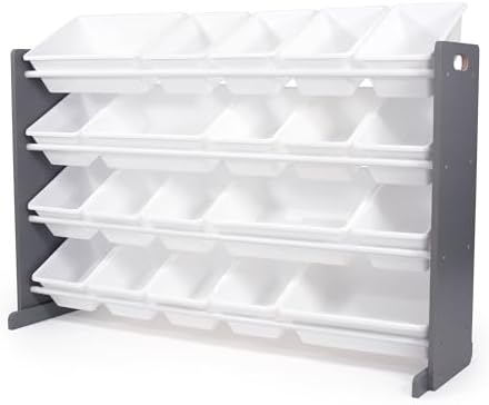 Humble Crew Kids Toy Organizer with 20 Bins, 4 Tier Storage for Playroom