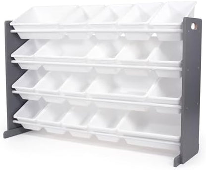 Humble Crew Kids Toy Organizer with 20 Bins, 4 Tier Storage for Playroom