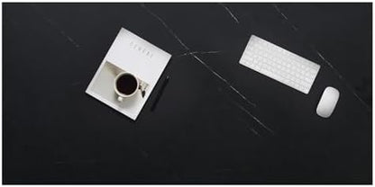 Kaboon 42x20 inches Tabletop, Solid One-Piece Desktop for Sit Stand Desk, Double Desks, L Desk DIY,Wood Countertop Home or Commercial Use,1 inch Thick, Could Atlas/Black Marble, 20" D x 42" W