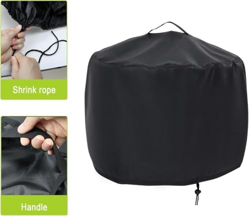 Waterproof Fire Pit Cover, 30" D x 43" H