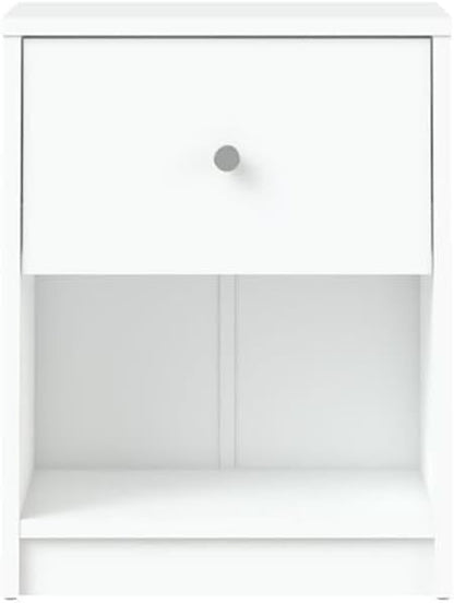 Home Square 3 Piece Bedroom Set with 6-Drawer Double Dresser and Two of 1-Drawer Nightstand in White