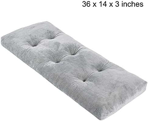 Bench Cushion for Window Seat, Shoe Storage & Indoor Swing