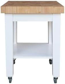 IC INTERNATIONAL CONCEPTS 24" Solid Wood Kitchen Cart
