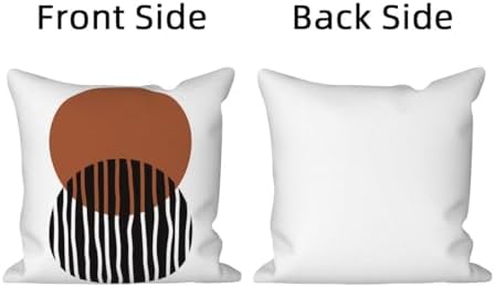 Bohemian Abstract Throw Pillow Covers 26"x26" Set of 4, Boho Minimalist Geometric Sunset Leaves Cushion Cover for Sofa Chair Couch Bed Office Garden Patio Farmhouse Indoor Outdoor