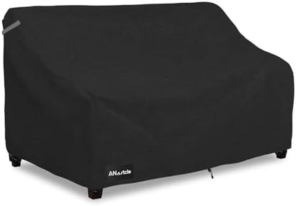 3-Seater Patio Sofa Cover,85W x 37D x 35H Inches Outdoor Couch Cover,100% Waterproof Heavy Duty Patio Sofa Covers,Patio Furniture Covers,Black