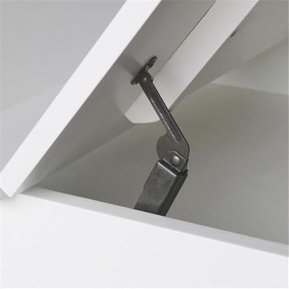 International Concepts Table With Lift Up Top For Storage, White