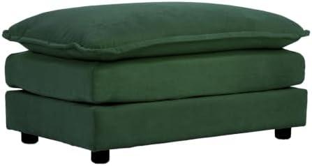 35" Green Ottoman for Modular Sectional Sofa Cloud Couch