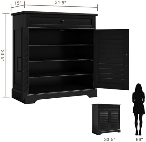 ChooChoo Bathroom Storage Cabinet with Drawer and 2 Doors