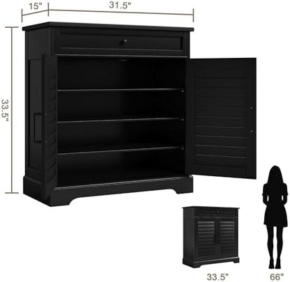 ChooChoo Bathroom Storage Cabinet with Drawer and 2 Doors