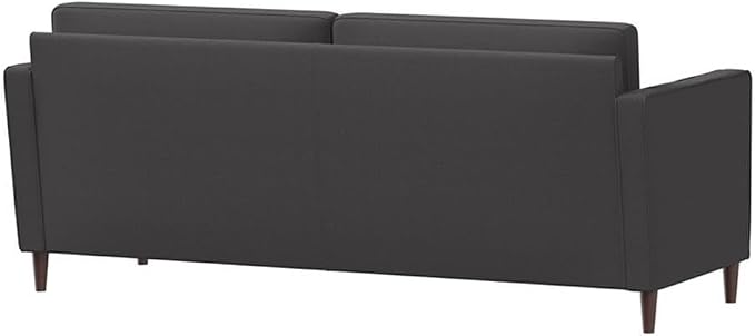 Studio Living® Lexington 75.6" Sofa, Mid-Century Modern, Pocket Coil Comfort, Easy Assembly, Woven Fabric, Heather Gray