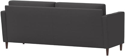 Studio Living® Lexington 75.6" Sofa, Mid-Century Modern, Pocket Coil Comfort, Easy Assembly, Woven Fabric, Heather Gray