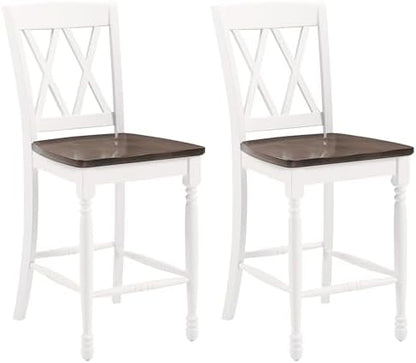 Crosley Furniture Shelby X-Back Counter Stools, Set of 2