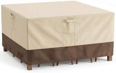 Vailge Patio Outdoor Furniture Covers Waterproof,Square Outdoor Table Cover