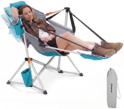 KingCamp Hammock Chair with Footrest, Heavy Duty Swinging Chairs 400lbs