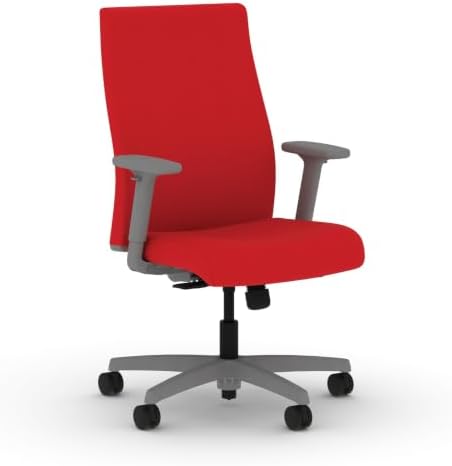 HON Ignition 2.0 Ergonomic Office Chair, Lumbar Support, Desk Chair, Ruby