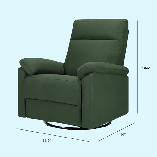 Davinci Suzy Recliner Glider w/ 360° Swivel, Manual, Pine Green
