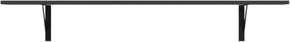 DINZI LVJ Long Wall Shelves, 47.3Inch Wall Mounted Shelves Set of 2, Extra Large Wall Storage Ledges with Sturdy Metal Brackets for Living Room, Bathroom, Bedroom, Kitchen, Espresso