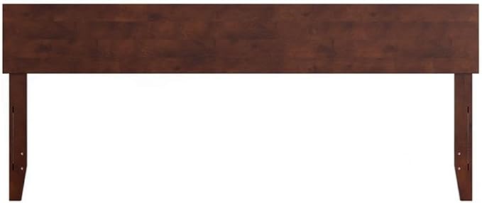 AFI, Orlando King Adjustable Modern Solid Wood Panel Headboard, Walnut