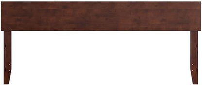 AFI, Orlando King Adjustable Modern Solid Wood Panel Headboard, Walnut