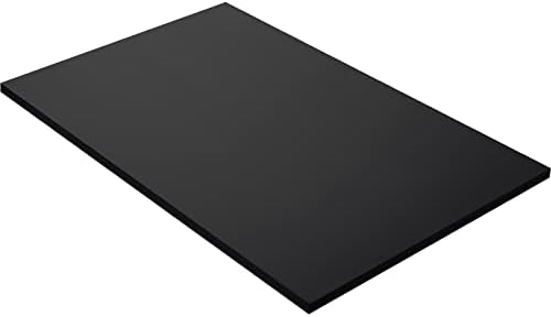 Kaboon Universal Tabletop, Solid One-Piece Desktop for Sit Stand Desk, Double Desks, L Desk DIY,Wood Countertop Home or Commercial Use,1 inch Thick, Black, 30" D x 47.25" W