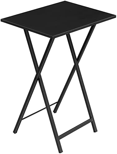HOOBRO Folding TV Tray Table, Stable Snack Table for Small Space