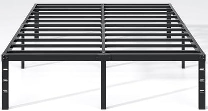 NEW JETO Metal Bed Frame,Full Size Bed Frame with Storage Space,12 Inch