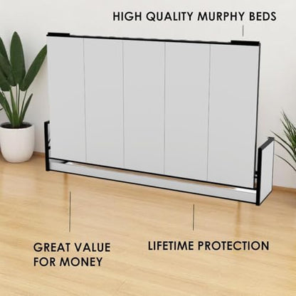 Murphy Bed - Murphy Bed European Wall Bed - Folding Bed - Horizontal - 48" x 80" - Studio