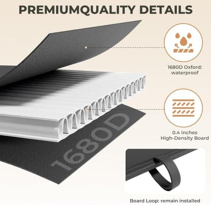 Bunkie Board Twin Size (38x75") - Heavy Duty Low Profile Bed Board for Mattress Support, Stops Sagging on Platform Beds & Sleeper Sofas - Breathable, Noise Minimizing & Moisture Resistant Foundation