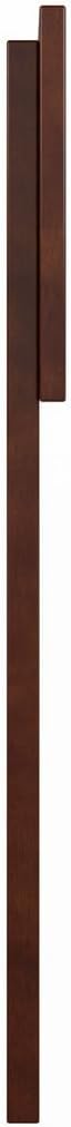 AFI, Orlando Queen Adjustable Modern Solid Wood Panel Headboard, Walnut