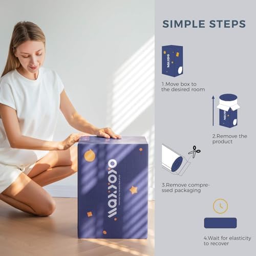 MAXYOYO Futon Mattress, Japanese Floor Mattress Queen Size Tatami Mat