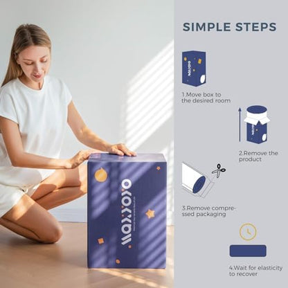 MAXYOYO Futon Mattress, Japanese Floor Mattress Queen Size Tatami Mat