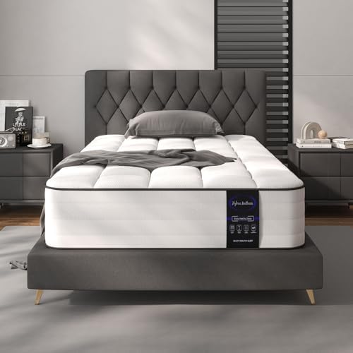 LETMOON 10 Inch Twin Hybrid Mattress, Pocket Spring Medium in Box