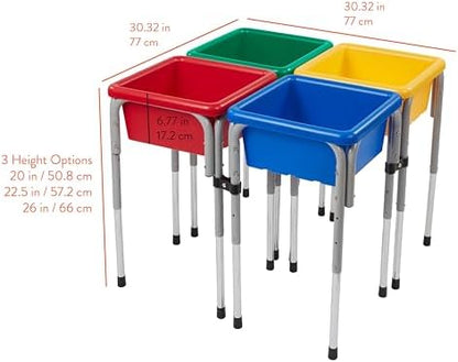 4-Station Adjustable Sensory Table, Primary