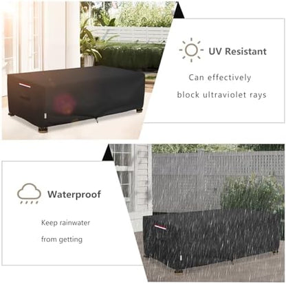 Outdoor Coffee Table Cover Waterproof, 42" W x 26" D x 16" H