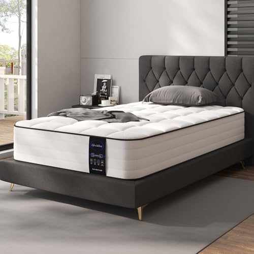 LETMOON 10 Inch Twin Hybrid Mattress, Pocket Spring Medium in Box