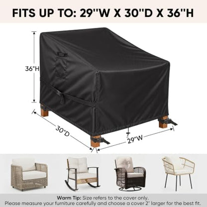 BALEINE Patio Furniture Covers Waterproof, Heavy Duty Outdoor Chair Cover