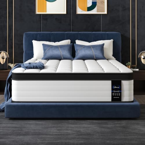 LETMOON 14 Inch California King Mattress, Medium Hybrid Pocket Spring