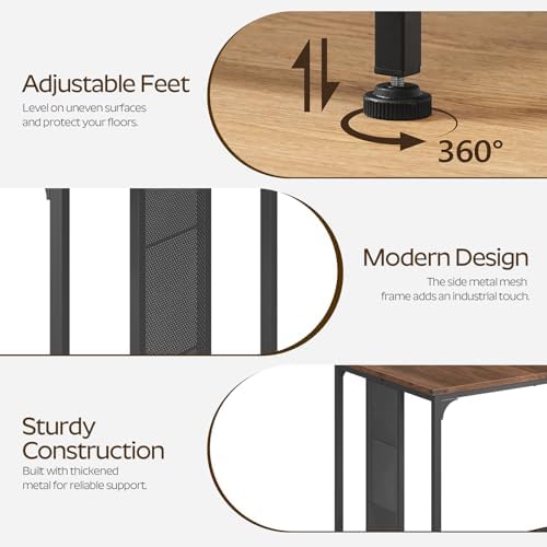 63" Dining Table for 6-8 People, Modern Large Kitchen Table