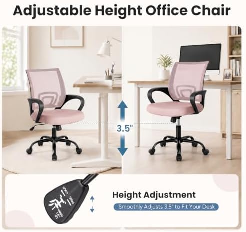 DUMOS Ergonomic Home Office Chair, Executive Mesh Desk Chair, 2 Pack