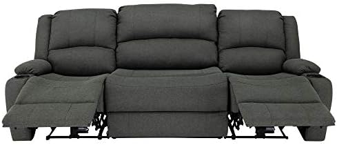 RecPro Charles Powered 94" RV Wall Hugger Reclining Loveseat Fossil