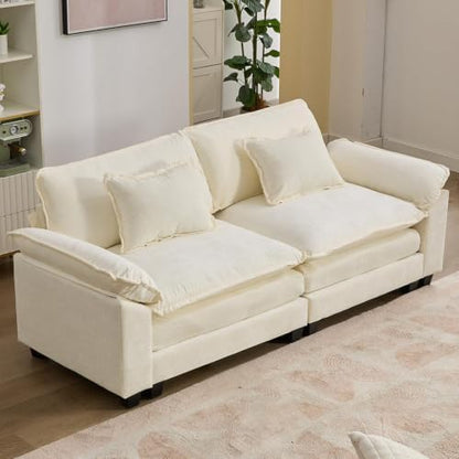 IPKIG 82.6" Modular Sectional Cloud Couch, Modern Loveseat Sofa