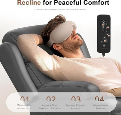 Loveseat Recliner, Oversized Reclining Loveseat, Massage Reclining Sofa With USB & Type C Port & Storage & Cup Holders, Recliner Couch, RV Wall Hugger Recliners Loveseats for Living Room & RV Camper