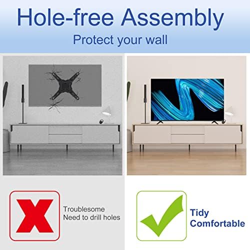 TV Stand for Hisense TV Legs, Only for 32H4G 43R6E3 50R6E3 50A6G 55A6G 55H6570G 58R6E3 58H6870 65R6E1 Smart TV Models We Listed, TV Stand Legs for Hisense